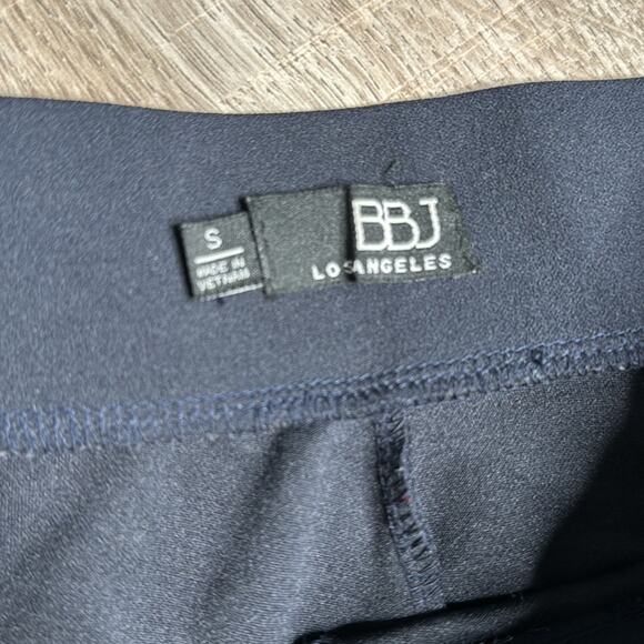 BBJ LOS ANGELES Navy Wide Leg High Waist Button Detail Pants Women’s - Picture 3 of 7